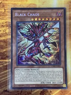 Yu-Gi-Oh TCG Black Chaos 1rst Edition Secret Rare - Image 1
