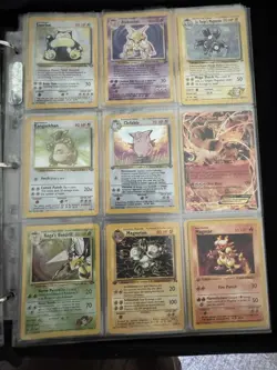 Binder Full 22 Pokemon Cards WOTC Vintage HOLO/ Rev Collection Lot MP/HP - Image 1