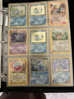 Binder Full 22 Pokemon Cards WOTC Vintage HOLO/ Rev Collection Lot MP/HP - Image 2