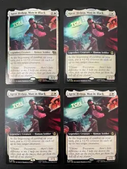 MTG- Agent Bishop, Man in Black x4 - TMNT (Two are FOIL) - Image 1