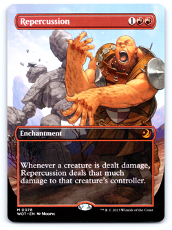 Repercussion Anime Borderless - Wilds of Eldraine: Enchanting Tales MTG - Image 1
