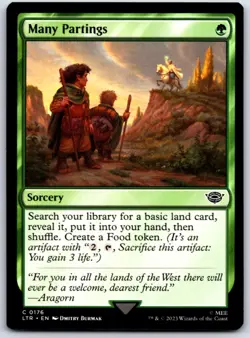 Many Partings 176 The Lord of the Rings: Tales of Middle-earth MTG NM - Image 1