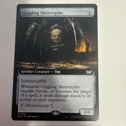 Giggling Skitterspike (Extended Art) Commander: Duskmourn: House of Horror Reg - Image 1