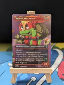 MTG TMNT tmt - Raphael, Most Attitude - uncommon - 199/320 - Foil - Image 1