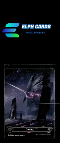 Edge of Eternities #369 Swamp (0369) (Borderless) (Galaxy Foil) Foil - Image 1