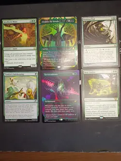 Seedborn Muse, Awaken the Woods, Birthing Pod, Terrasymbiosis-MTG Mono Green Lot - Image 1