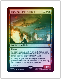1x Phoenix Fleet Airship, Foil, Avatar The Last Airbender, MTG NM - Image 1