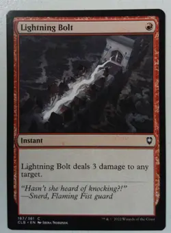 Lightning Bolt *Common* Magic MtG x1 CLB Baldur's Gate - Image 1