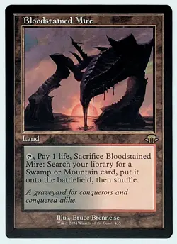 MTG Modern Horizons 3 Bloodstained Mire Retro Frame MINT/NM x1 - Image 1