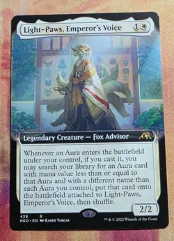 Light-Paws, Emperor's Voice (Extended Art) MTG Kamigawa: Neon Dynasty NM - Image 1