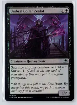 Umbral Collar Zealot #123 Edge of Eternities Foil Magic The Gathering MTG - Image 1