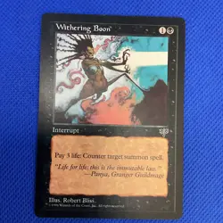 Withering Boon, Mtg (Very Good Condition) - Image 1
