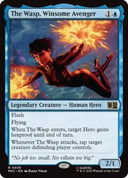 ~ The Wasp, Winsome Avenger ~ NM ~ Commander: Marvel Super Heroes ~ MTG ~ - Image 1