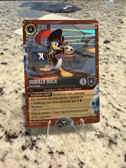 Disney Lorcana Donald Duck Buccaneer Foil Promo 15/P3 Cruise Line Exclusive - Image 2