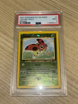 Ledyba 07/18 Southern Islands Reverse Holo New Cert PSA 9 Pokemon Card Promo - Image 2