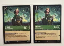 Elinor - Renowned Diplomat Super Rare 86/204 Lorcana Wilds Unknown Pair Of Cards - Image 1