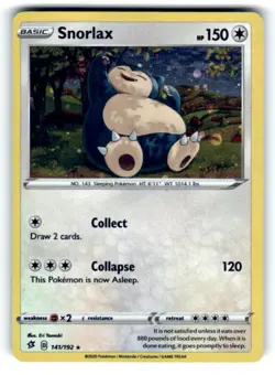 Miscellaneous Cards & Products #141/192 Snorlax - Image 1
