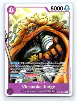 One Piece Card Game Vinsmoke Judge OP06-062 SR - Foil English - Image 1