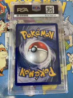 PSA 8 Pikachu #58/102 Base Set Pokemon Card Yellow Cheeks Unlimited - Image 5