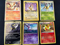 Nintendo Pokemon TCG 6-Card Eevelution lot - Image 1