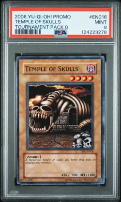 2006 YU-GI-OH! PROMO TP8-TOURNAMENT PACK 8 #EN016 TEMPLE OF SKULLS PSA 9 - Image 1