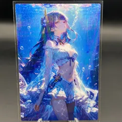 Raiden Shogun | Genshin Impact Holographic Anime Collectible Trading Card - Image 1