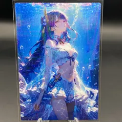 Raiden Shogun | Genshin Impact Holographic Anime Collectible Trading Card - Image 2