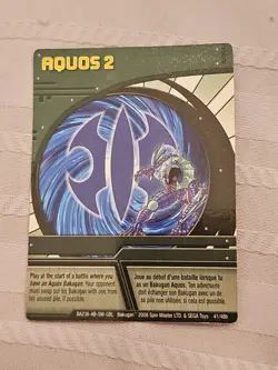 Bakugan Series 3 - 41/48B Green Ability Card - Aquos 2 - Image 1