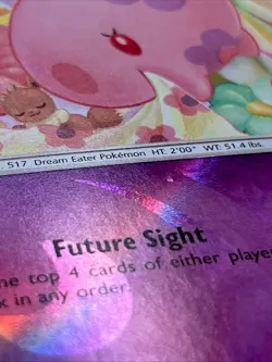 Munna 88/236 MP Reverse Holo Cute Pikachu & Eevee Asleep Napping Pokemon Card! - Image 5
