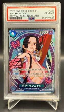 PSA 10 Boa Hancock EB03-026 SP SR Parallel ONE PIECE Card Heroines Edition - Image 1