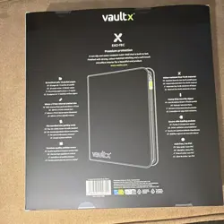 Vault X EXO-TEC Zip Binder 12-Pocket Side Loading 480-Card Black A4 - Image 3
