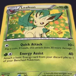 Pokemon Card - Leafeon Black And White Promo BW87 Holo Promo MP - Image 2