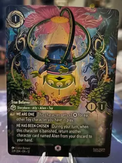 Alien True Believer Enchanted Disney Lorcana Wilds Unknown 229/204 English - Image 1