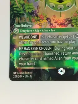 Alien True Believer Enchanted Disney Lorcana Wilds Unknown 229/204 English - Image 4