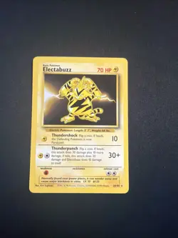 Pokemon TCG Base Set Electabuzz 20/102 Unlimited Regular Rare Card LP - Image 1