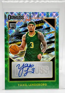 2025-26 Donruss Ink Yaxel Lendeborg Green REF RC Auto /15 Rookie Autograph SSP📈 - Image 1