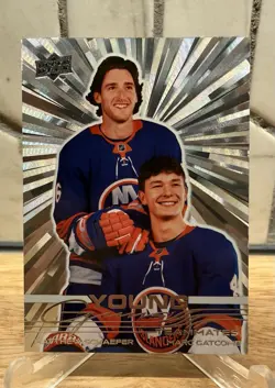 MATTHEW SCHAEFER 2025-26 Upper Deck Series 2 Young Guns Teammates OUTBURST - Image 1