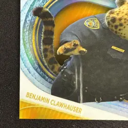 Benjamin Clawhauser 2025 Topps Chrome Disney Gold Refractor /50 #169 - Image 4