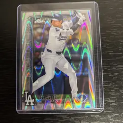 2025 Topps Chrome - Shohei Ohtani #1 RayWave Refractor - Image 1