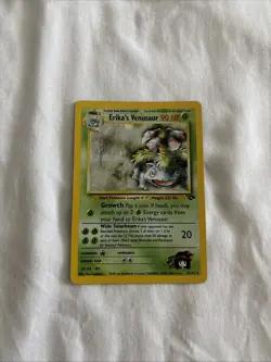 Pokemon Card Erika's Venusaur Holo Gym Challenge Near Mint Condition - Image 1