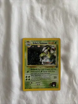 Pokemon Card Erika's Venusaur Holo Gym Challenge Near Mint Condition - Image 2