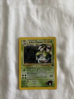 Pokemon Card Erika's Venusaur Holo Gym Challenge Near Mint Condition - Image 3