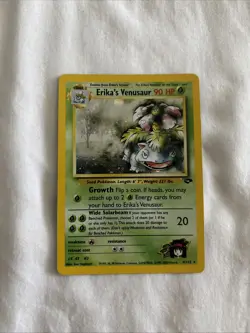 Pokemon Card Erika's Venusaur Holo Gym Challenge Near Mint Condition - Image 5