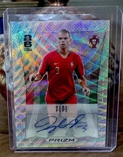 2026 Prizm FIFA World Cup PEPE 2012 Prizm Silver Throwback Auto Portugal #12 - Image 1