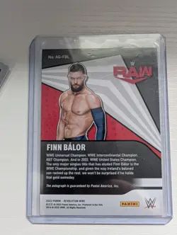 2022 Panini Revolution WWE Finn Balor Auto Card AG-FBL - Image 2