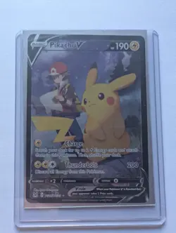 Pikachu V Lost Origins TG16/TG30 Ultra Rare Holo Trainer Gallery Ungraded Card - Image 1