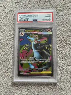 Pokemon Mega Charizard X ex 109/094 Phantasmal Flames Ultra Rare PSA 10 Gem Mint - Image 1