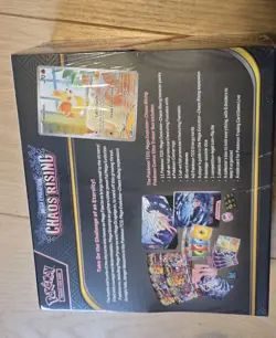 Chaos Rising Pokemon Center TCG ETB and Booster Bundle X2 New Sealed - Image 2