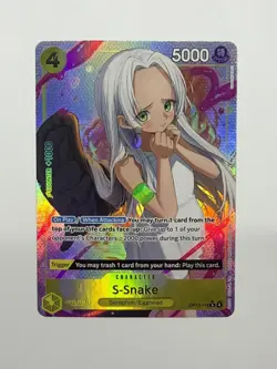 S-Snake (Alternate Art) OP13-114 Foil Rare Carrying On His Will One Piece NM - Image 1