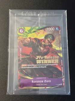 Roronoa Zoro OP-06 Pre-Release Winner Promo SEALED P-045 One Piece Card English - Image 1